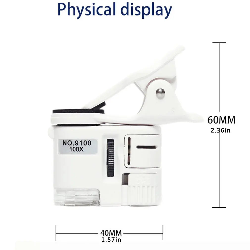 MicroZoom Pro – 100X Portable Microscope