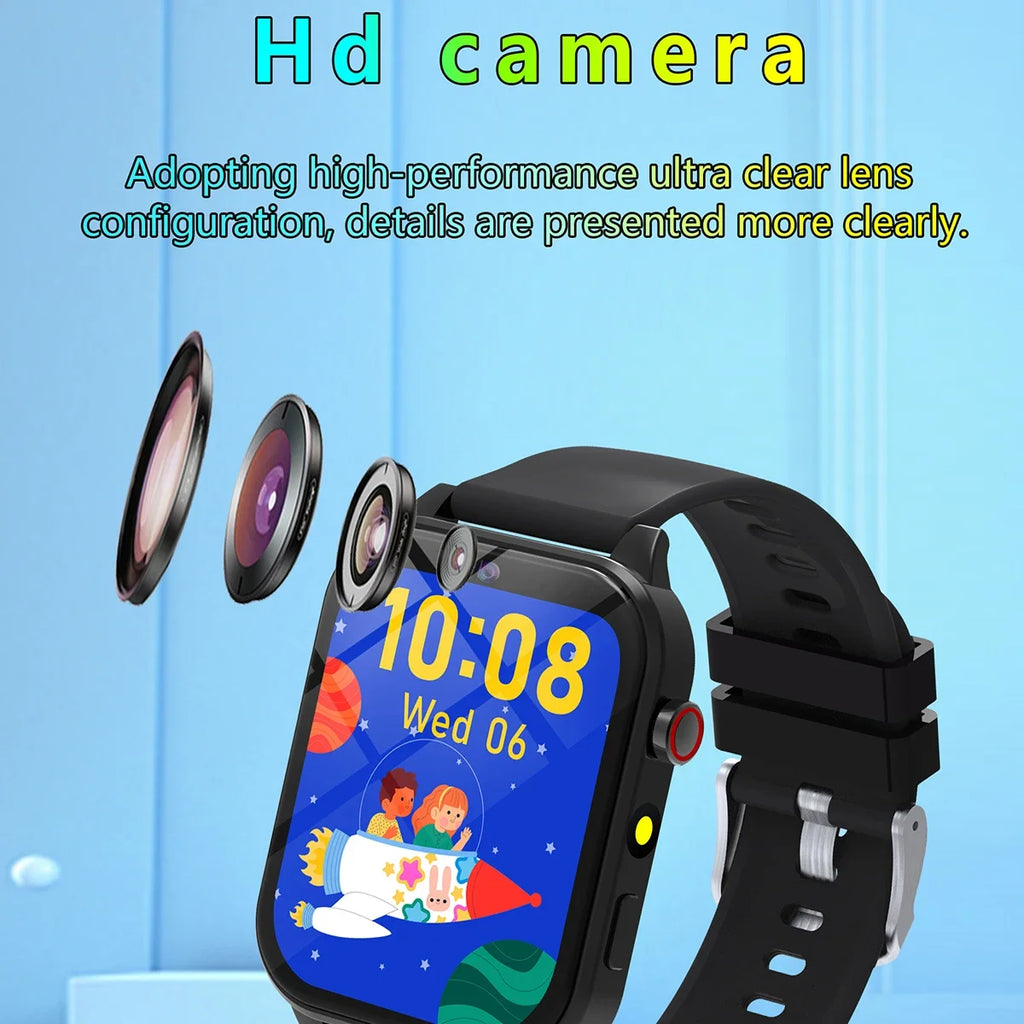 Camera Smart Watch Kids Waterproof Flashlight 12 Games Alarm Reminders Sleep Monitoring Pedometer Children Boy Girl Watches Gift