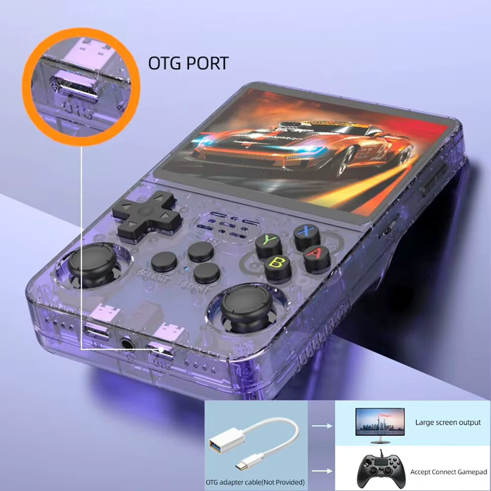 R36S Handheld-Spielekonsole 3,5-Zoll-IPS-Bildschirm Retro-Spielekonsole Linux-Systembildschirm Tragbarer Taschen-Videoplayer