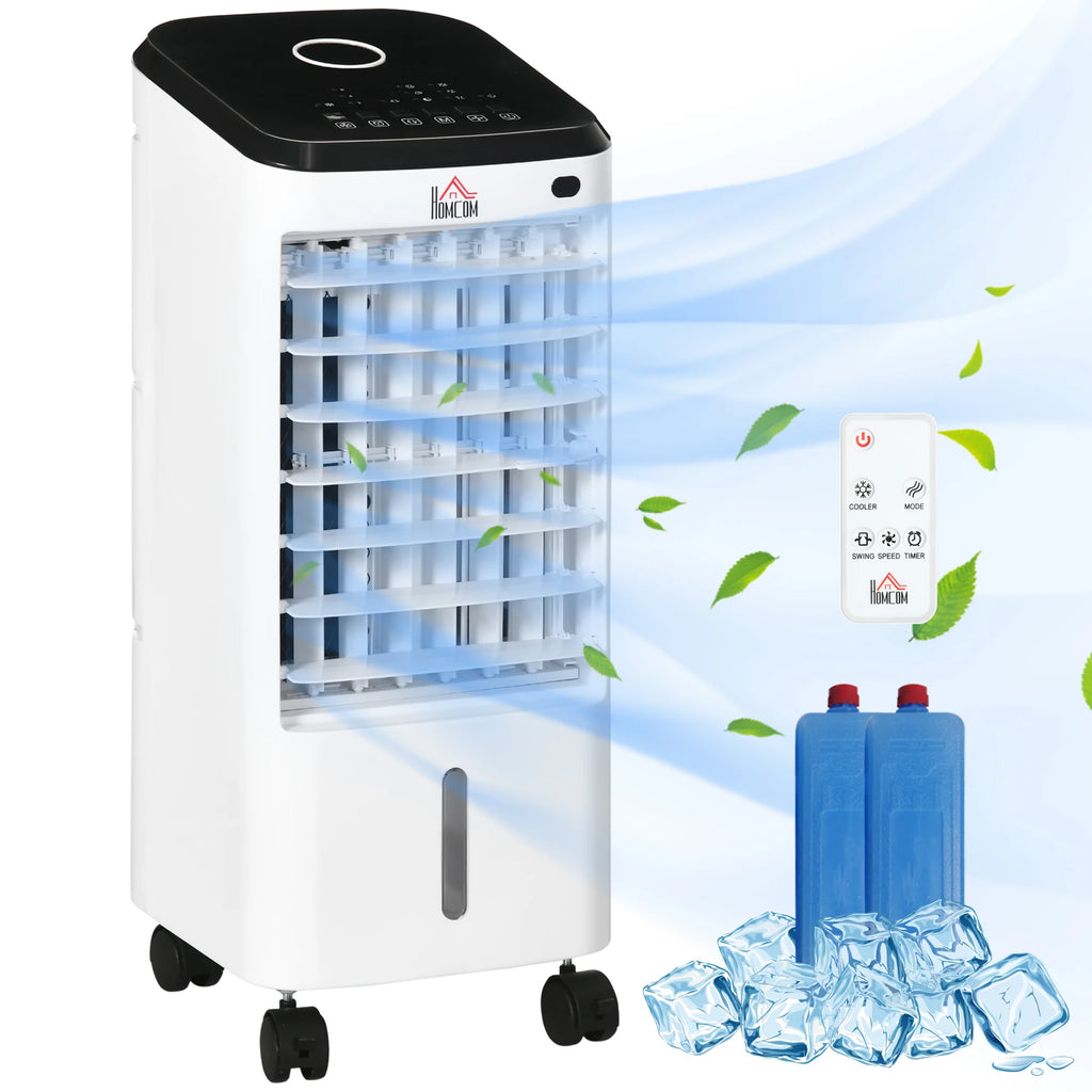 Min air conditioner air conditioner room air conditioner, 3 modes, timer function, cm x 27 cm x 60 cm, cream white + black