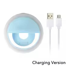 LED Light Ring USB Charge Led Selfie Ring Light Compatible with Iphone Samsung Xiaomi Mobile Phone Lens Ring Clip Selfie Lamp