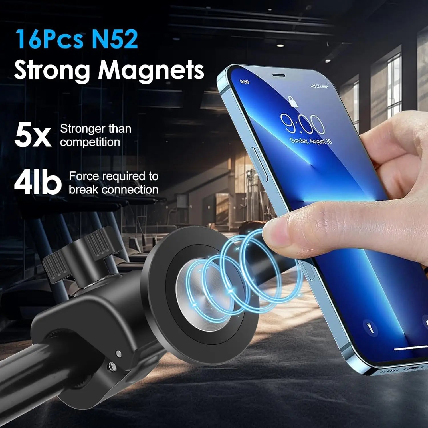 Removable Magnetic Support Gps Handlebar Bicycle Electric Scooter Phone Holder For iPhone 17 16 Magsafe Bike Mobile Support
