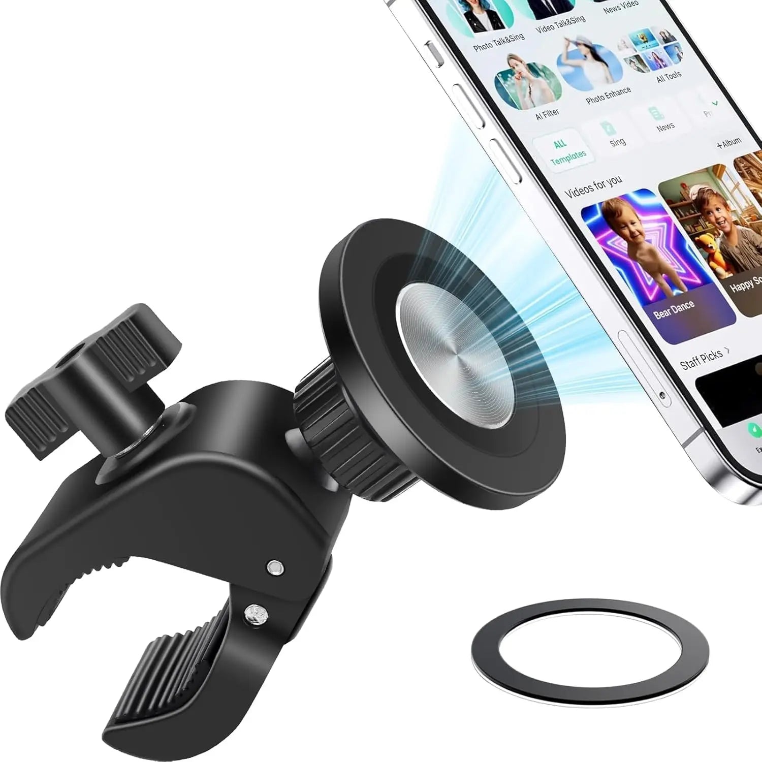 Removable Magnetic Support Gps Handlebar Bicycle Electric Scooter Phone Holder For iPhone 17 16 Magsafe Bike Mobile Support