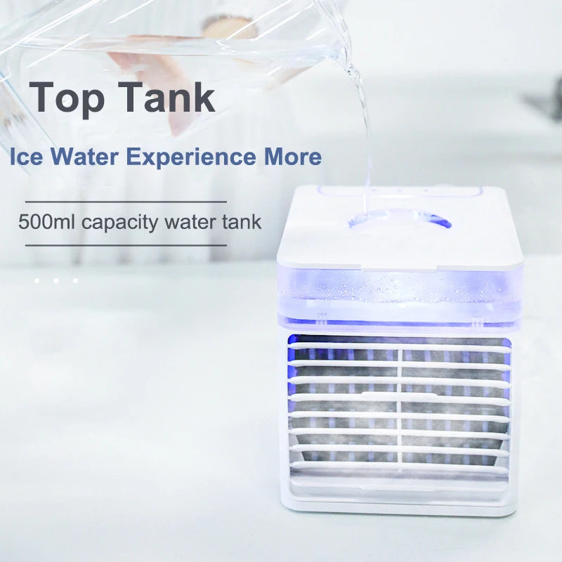 USB Air Cooler with UV Germicidal Lamp – Fresh & Purified Air for Desk & Office