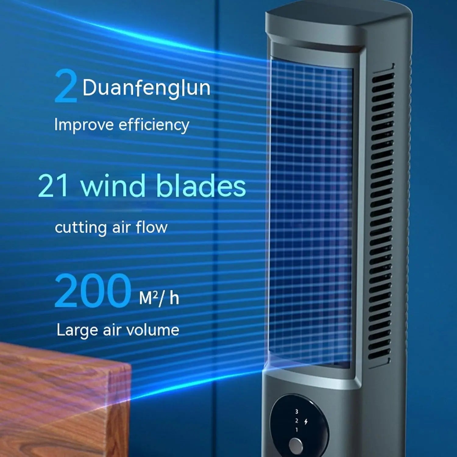 Portable USB Air Cooler – Silent 3-Speed Cooling for Home & Office