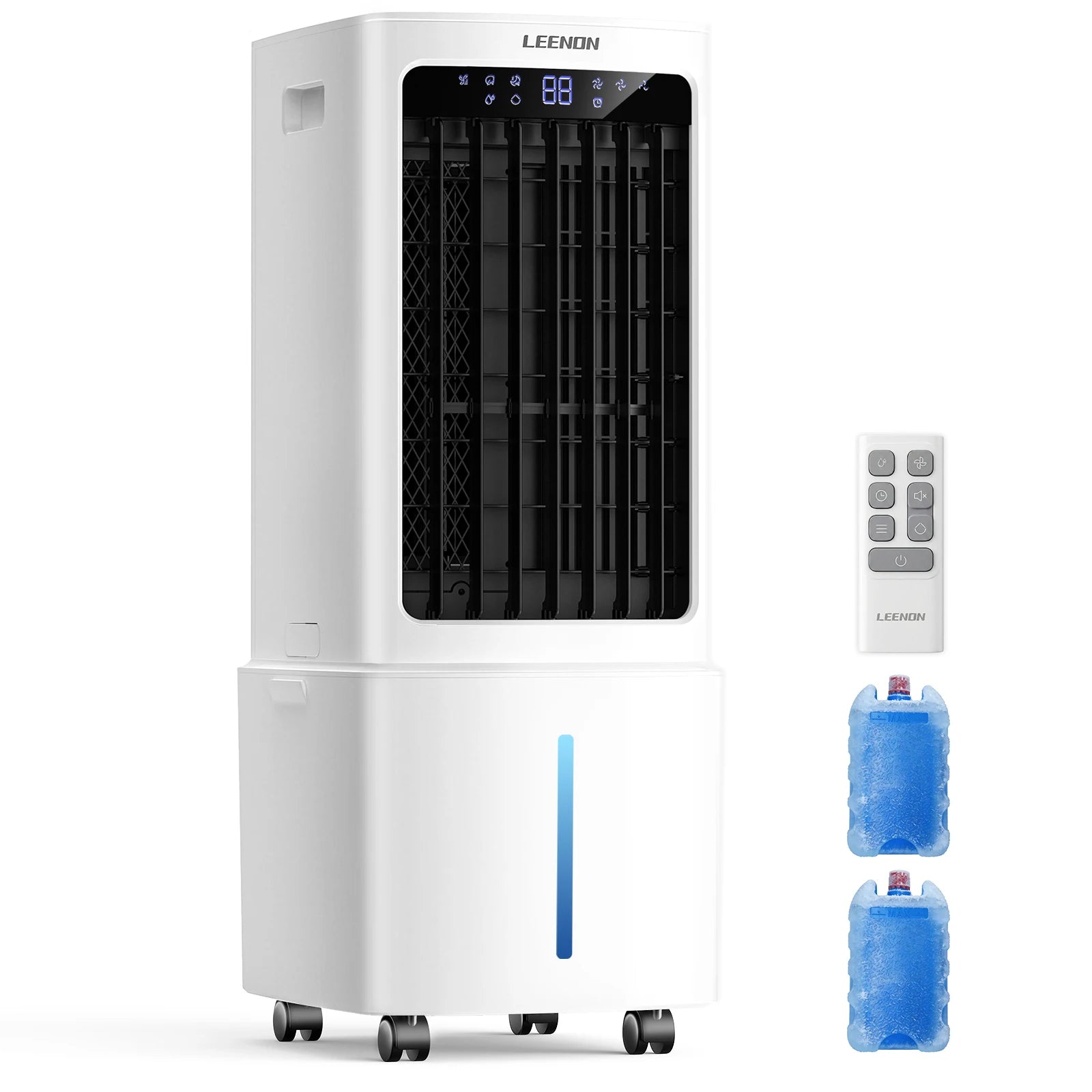 Tower Air Cooler with Remote Control – 9L Tank & 12H Timer