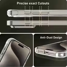 Clear Slim iPhone Case – Transparent Protection for iPhone 14 to 17 Pro Max