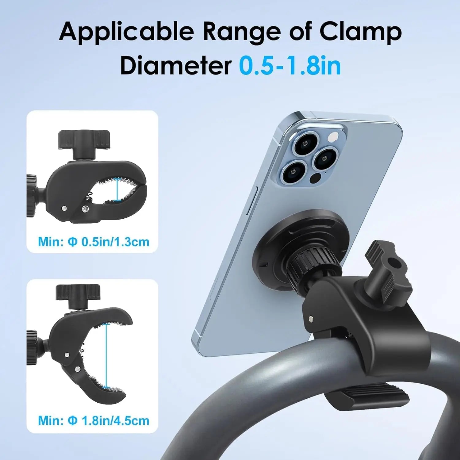 Removable Magnetic Support Gps Handlebar Bicycle Electric Scooter Phone Holder For iPhone 17 16 Magsafe Bike Mobile Support
