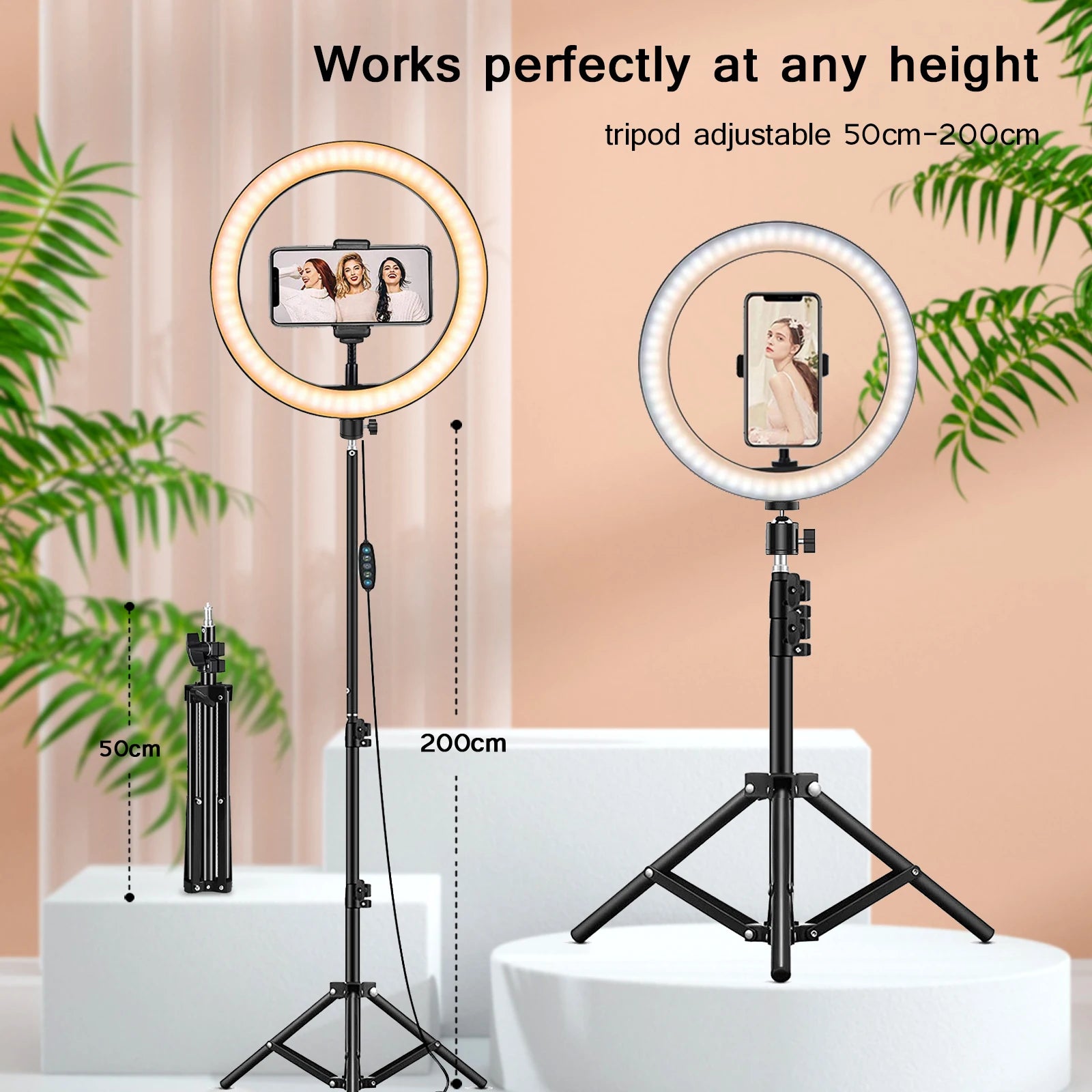 LED Photography Fill Lighting with Tripod Stand Camera Photo Studio Circle Led Selfie Ring Light Phone Lamp Video  Youtube