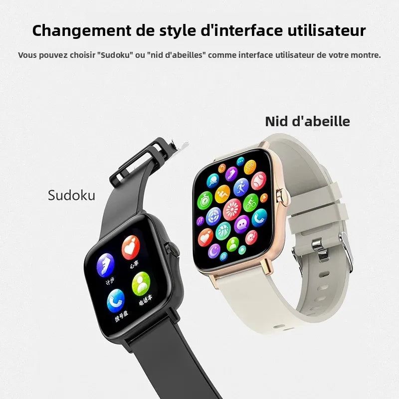 Smart Watch Android Phone 1.44''Inch Color Screen Bluetooth Call Smart Watch Women Men