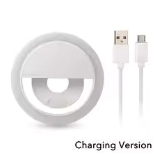 LED Light Ring USB Charge Led Selfie Ring Light Compatible with Iphone Samsung Xiaomi Mobile Phone Lens Ring Clip Selfie Lamp