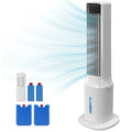 Portable Air cool, 3-in-1 Evaporative Air cool with 9L Water Tank, 48 ° Oscillation, 3 Speeds, 3 Modes, White