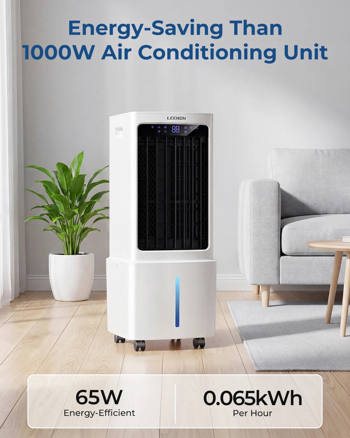 Tower Air Cooler with Remote Control – 9L Tank & 12H Timer