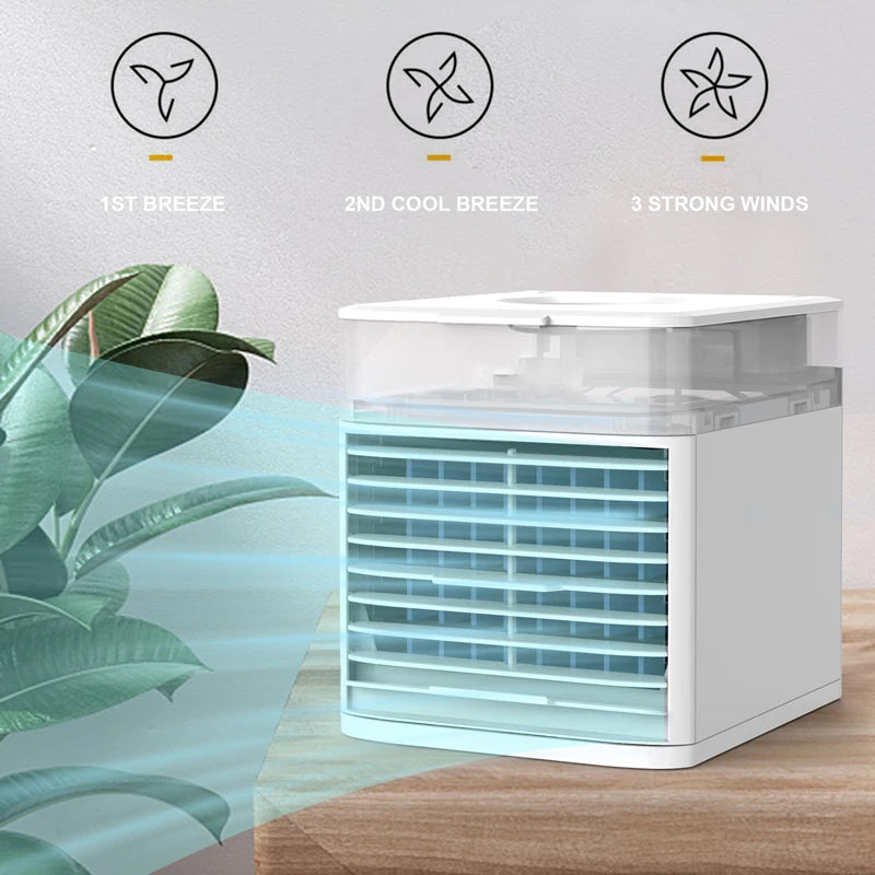 USB Air Cooler with UV Germicidal Lamp – Fresh & Purified Air for Desk & Office
