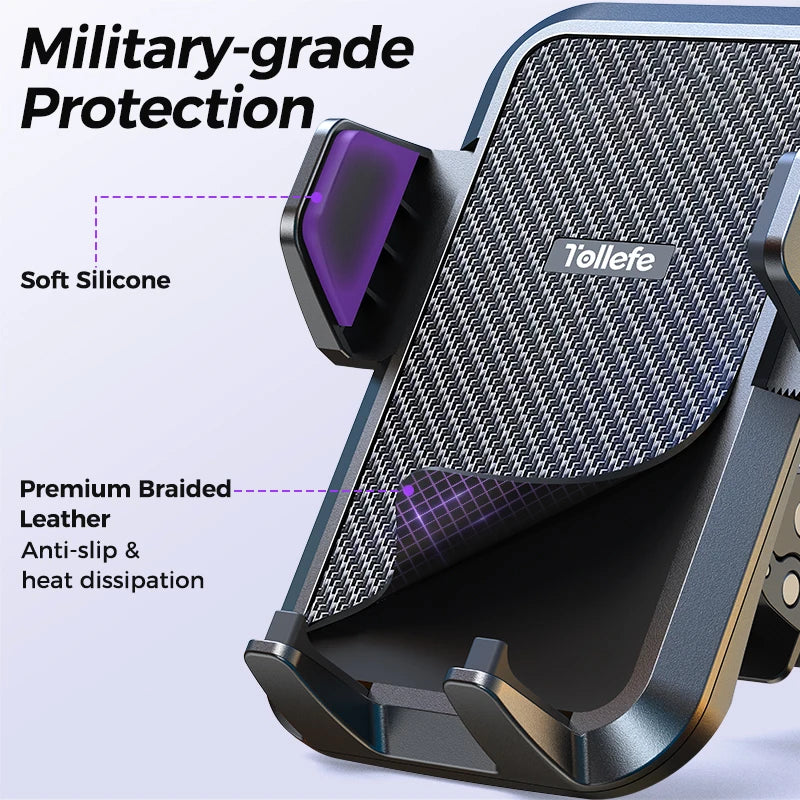 Joyroom Military-Grade Car Phone Holder — Air Vent Mount for Large Phones & Thick Cases