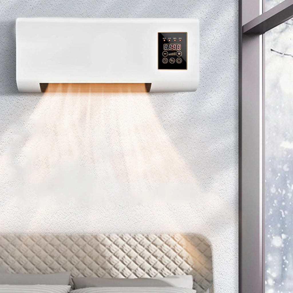 Wall Mini Air Conditioner – Cooling & Heating with Remote Control