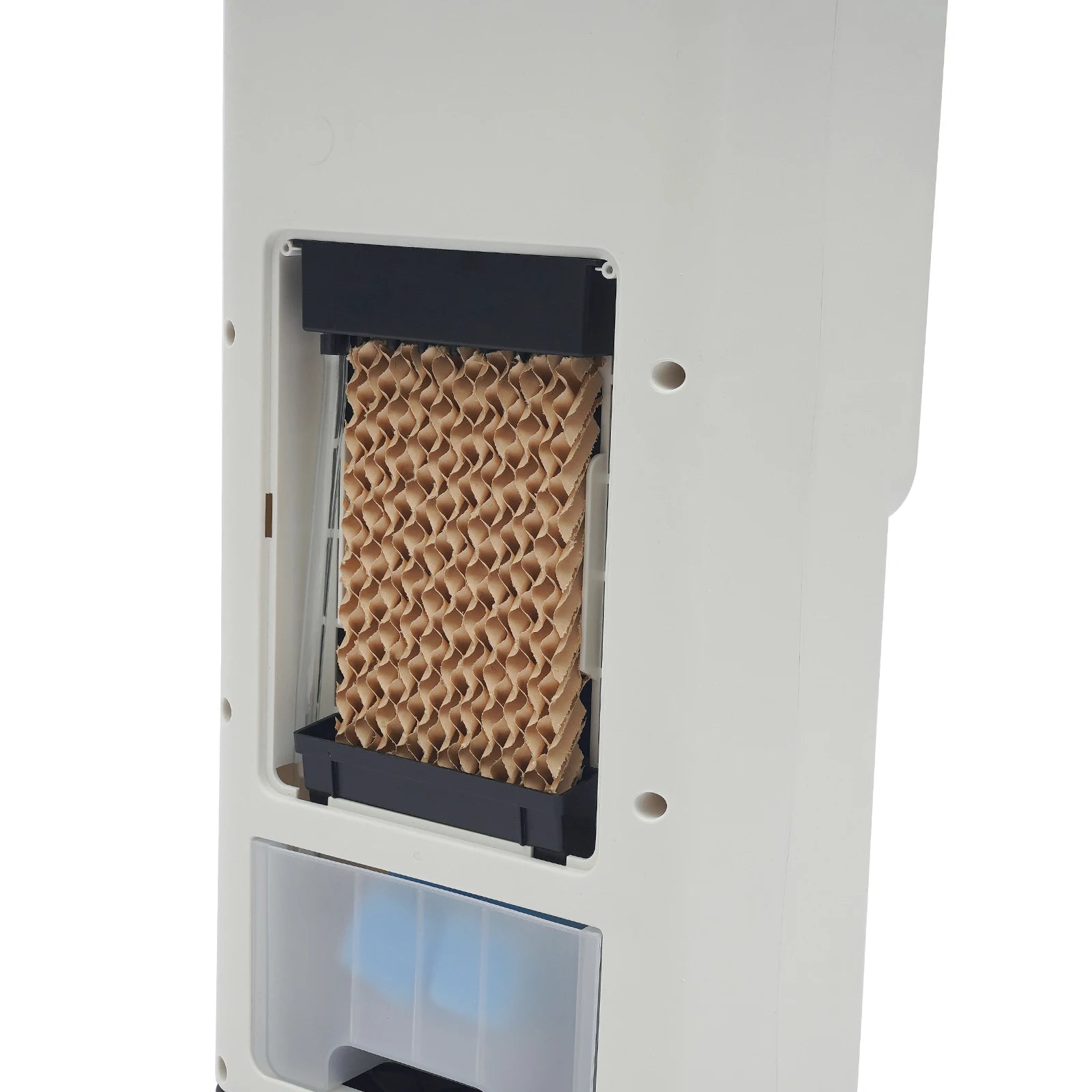 Smart Cooling & Heating Air Conditioner Fan, 3-Speed Ice Pack Cooling + 2-Heating PTC Ceramic, 3.15L Humidifier & Air Purifier