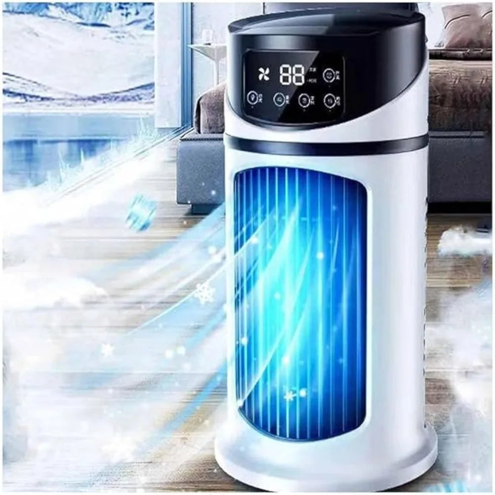 Mini Air Cooler with 6 Speeds & 6H Timer – Flexible Air Vents for Any Room
