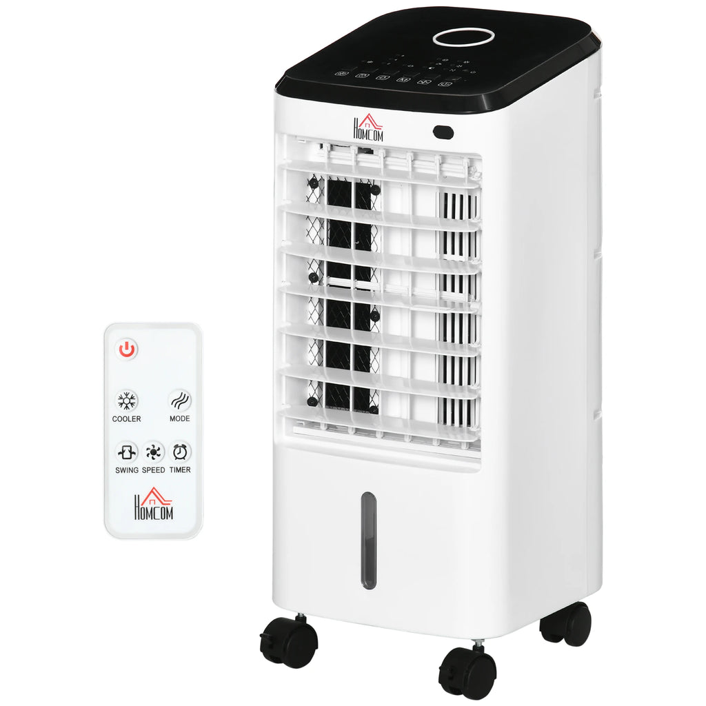Min air conditioner air conditioner room air conditioner, 3 modes, timer function, cm x 27 cm x 60 cm, cream white + black