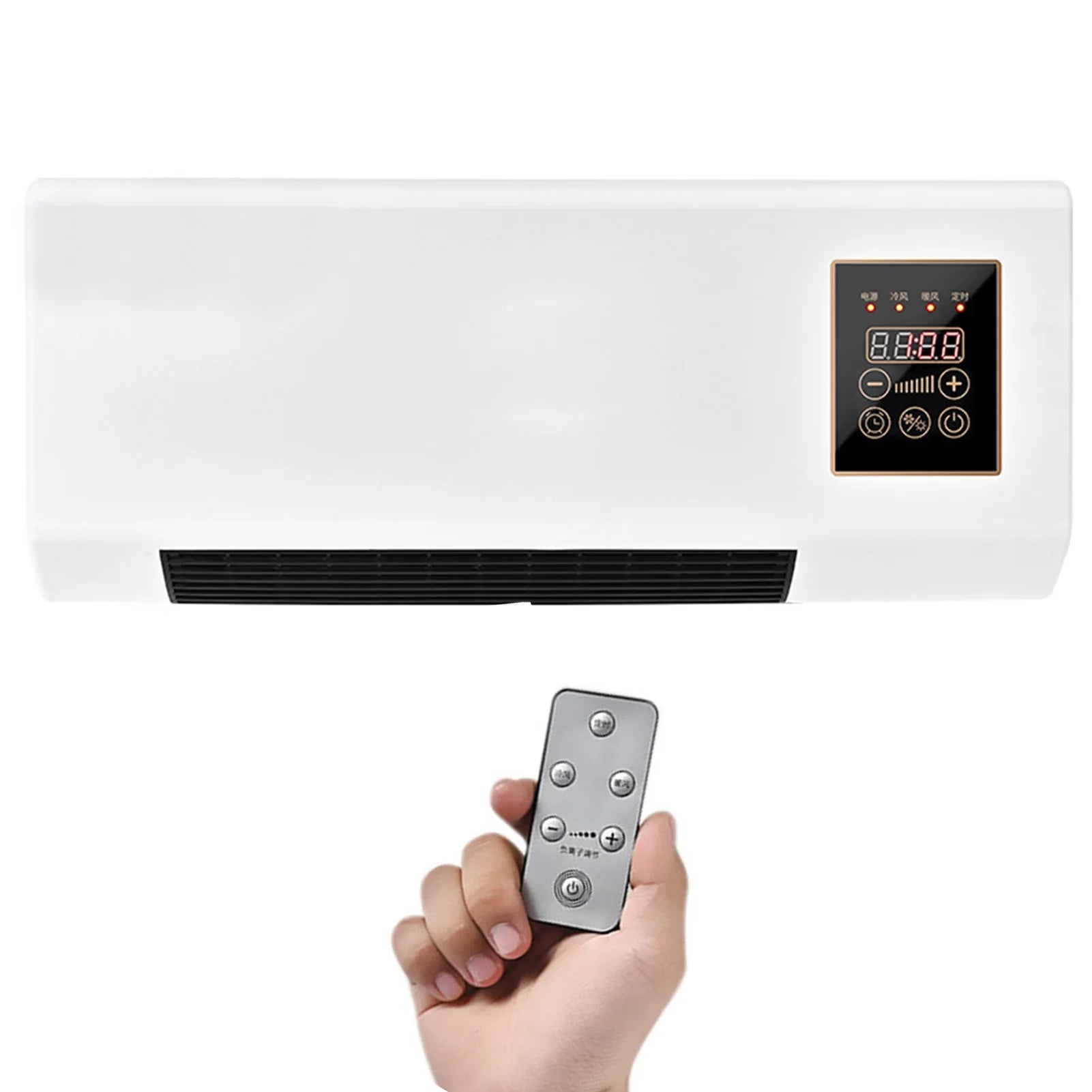 Wall Mini Air Conditioner – Cooling & Heating with Remote Control