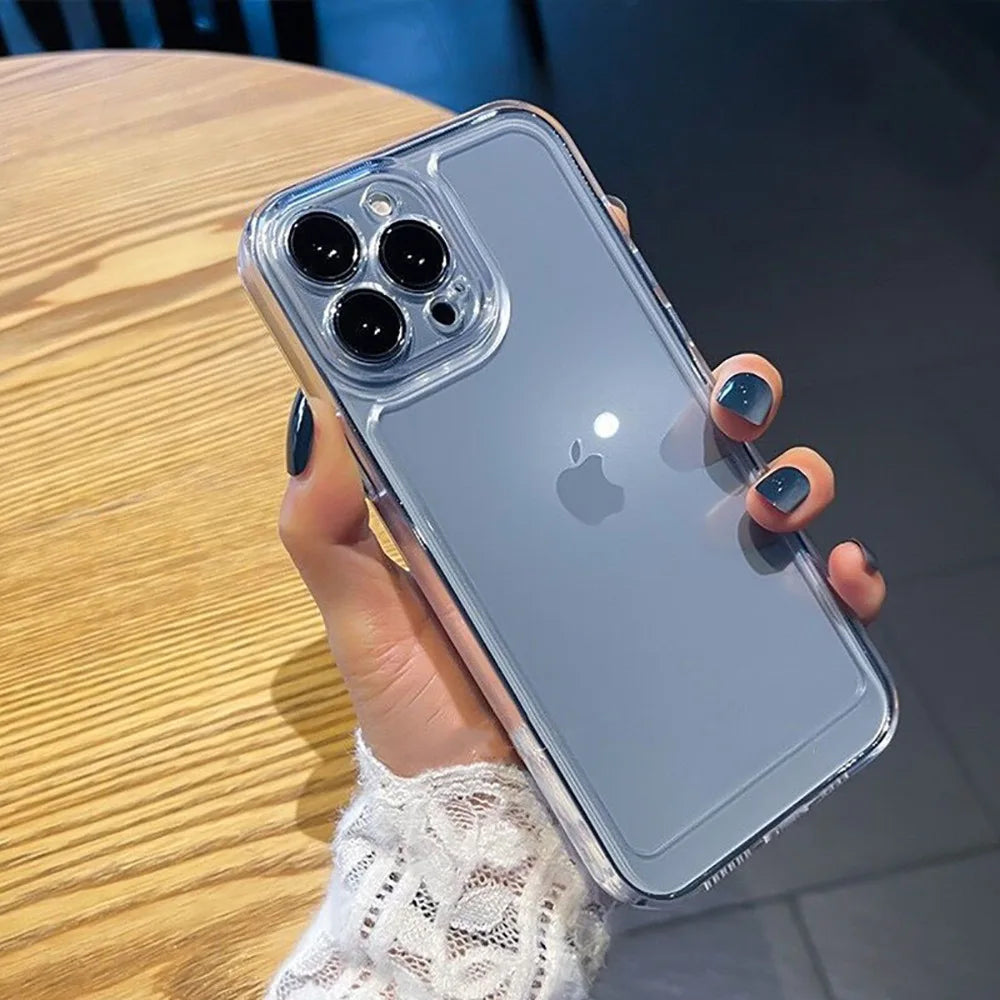 Transparent Phone Cases for iPhone 16 15 Pro Max 14 13 12 11 XS X XR SE 8 7 Plus Protective Clear Phone covers