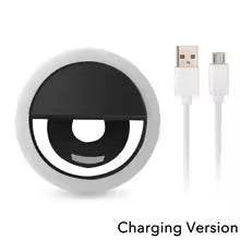 LED Light Ring USB Charge Led Selfie Ring Light Compatible with Iphone Samsung Xiaomi Mobile Phone Lens Ring Clip Selfie Lamp