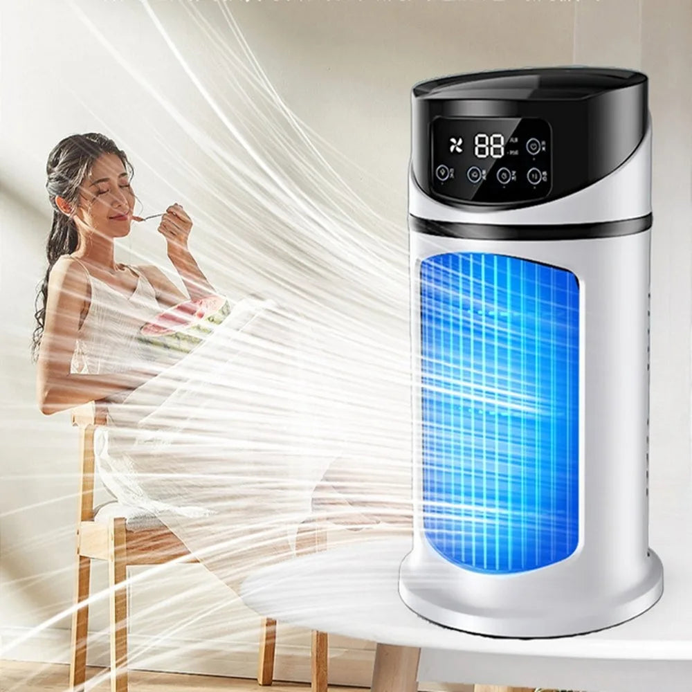 Mini Air Cooler with 6 Speeds & 6H Timer – Flexible Air Vents for Any Room