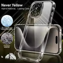 Clear Slim iPhone Case – Transparent Protection for iPhone 14 to 17 Pro Max