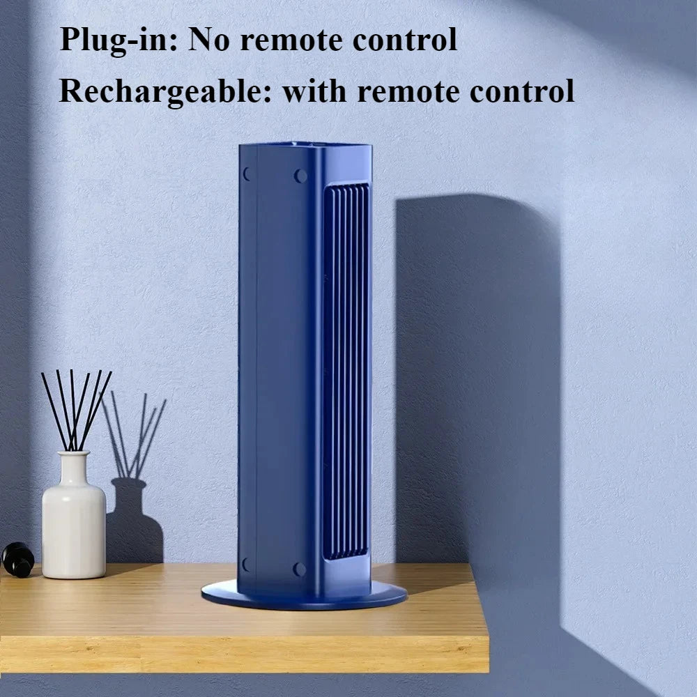 Bladeless Wall Fan – Silent Cooling with Remote Control & 3000mAh Battery