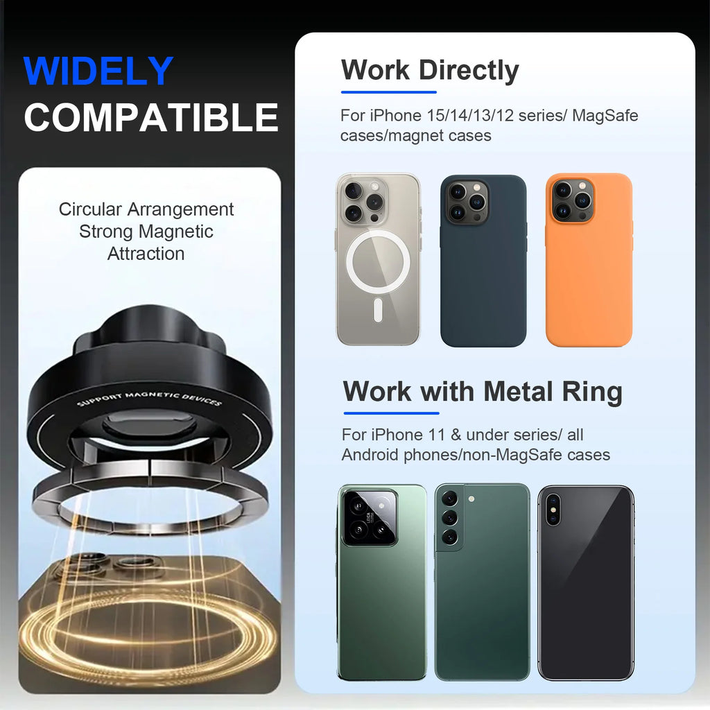 Car Mounted Magnetic Mobile Phone CD Slot Holder Smartphone Built-in 6 Powerful Magnets GPS Satellite Navigation for Iphone 16