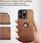 Premium Leather iPhone Case – Shockproof for iPhone 11 to 17 Pro Max
