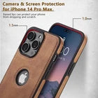 Premium Leather iPhone Case – Shockproof for iPhone 11 to 17 Pro Max