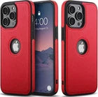 Premium Leather iPhone Case – Shockproof for iPhone 11 to 17 Pro Max